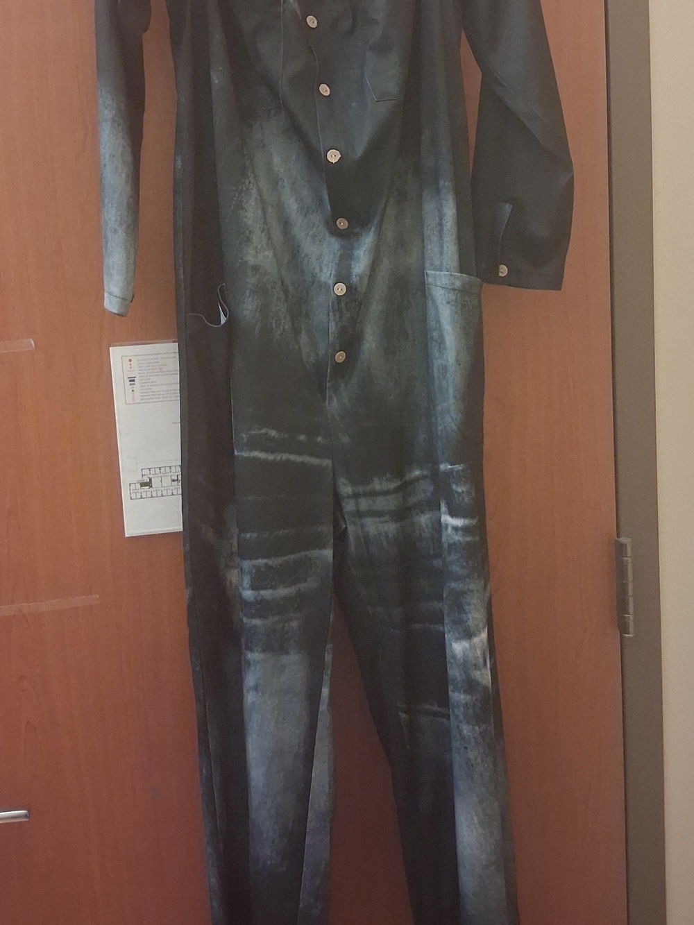 Women's Navy Tie-Dye One-Piece Jumpsuit